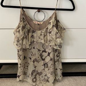 Rebecca Taylor Silk Metallic Camisole Size 2